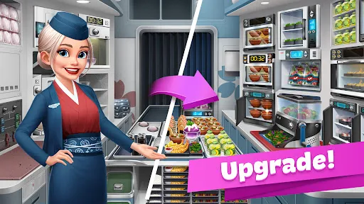 Gameplay screenshot 2 from Airplane Chefs - Cooking Game - Arcade game