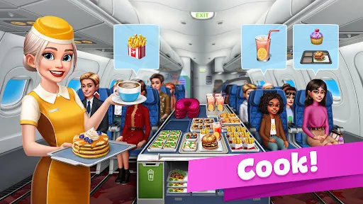 Gameplay screenshot 3 from Airplane Chefs - Cooking Game - Arcade game