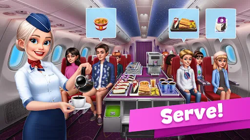 Gameplay screenshot 4 from Airplane Chefs - Cooking Game - Arcade game